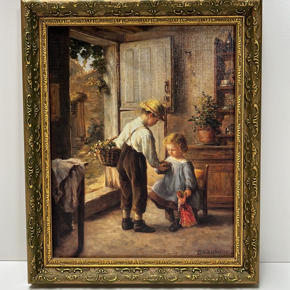 ✨ HOME & GARDEN PARTY ✨ 'A COSY KITCHEN SCENE' by Philippe Francois Sauvage